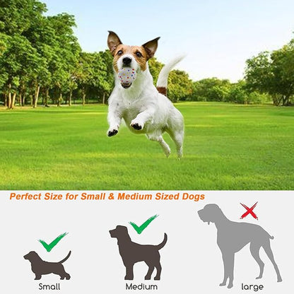 Compact Automatic Ball Launcher for Dogs with Random Mode, 3 Settings to 45FT, Rechargeable Small Dog Ball Thrower with 4 ETPU Tennis Balls for Small Medium Breeds