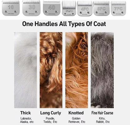 30 Blades for Dog Grooming Blades Compatible with Andis,Oster A5,Wahl km10 Dog Clippers,Size-#30, 1/50-Inch Cut Length (0.5mm)(3pcs #30)