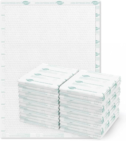 Heavy Duty Underpads 40"X60" Super Sized Chucks Pads 270 Grams Disposable Bed Pads with Strength Cloth Backing Extra Absorption Pads for Incontinence (100X152CM, 30 Count, Discreet Packaging)