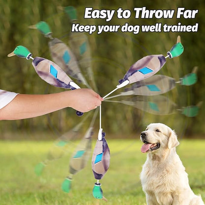 2 Pcs Duck Dummy Bumper Toys for Hunting Retriever Dog Training, Dog Retriever Outdoor Training Toy ，Hunting Duck Recognition Trainers, Foam Pet Interactive Toys