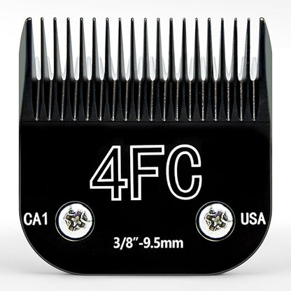 Detachable Steel Pet Grooming Clipper Blades, Size-4F, Compatible with Andis/wahl/Oster Dog Clippers Cut Length 3/8", Made of Ceramic and Stainless Steel Blade
