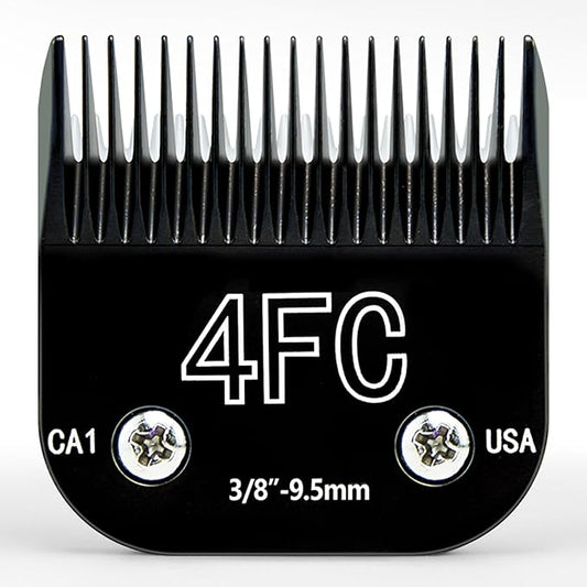 Detachable Steel Pet Grooming Clipper Blades, Size-4F, Compatible with Andis/wahl/Oster Dog Clippers Cut Length 3/8", Made of Ceramic and Stainless Steel Blade