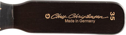 Chris Christensen 35mm Pin Dog Brush, Gold Series, Groom Like a Professional, 30% More Gold-Plated Stainless Steel Pins, Perfect for Fragile Coats, Ground and Polished Tips, Made in Germany