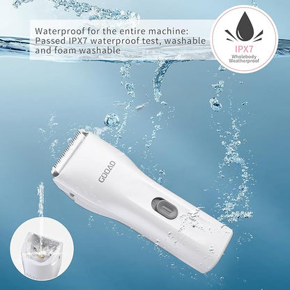 Cat Clippers for Matted Hair, Quiet Cat Shaver for Long Hair, Cordless Cat Hair Trimmer for Grooming, Cat Paw Trimmer Nail Grinder,Pet Shaver Cat Grooming Kit for Cats Small Dogs Animals(White)