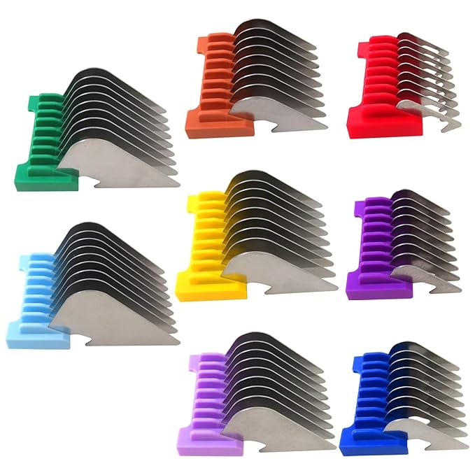 Animal Stainless Steel Attachment Guide Comb for 5-in-1 Detachable Blade, For Wahl Bravura, Arco, Chromado, Figura, and Motion, Pet, Dog, Cat, Horse Clippers