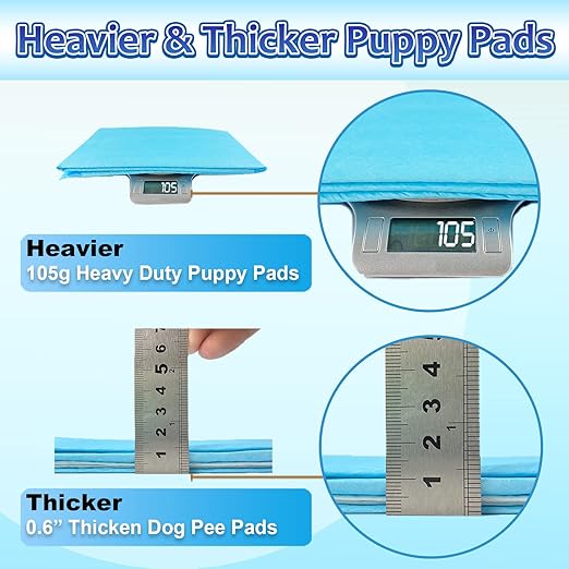 Puppy Pads Extra Large 30"x36", 40 Count Thicken XLarge Puppy Pee Pads for Dogs Super Absorbent, Leak-Proof Disposable Pet Training Pad, Potty Piddle Mats for Puppies, Cats, Doggies