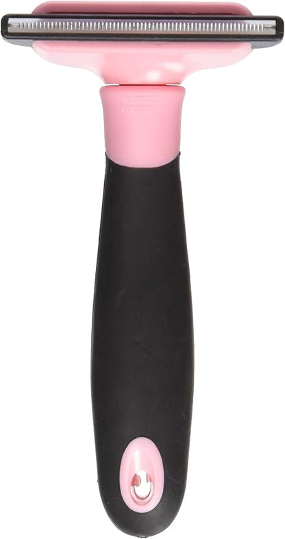 Deshedding Pet Grooming Comb, Pink, Medium