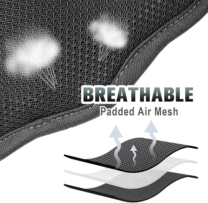 BARKBAY No Pull Dog Harness Large Reflective Dog Harness with Front Clip and Easy Control Handle for Walking Training Running with ID tag Pocket(Black,S)