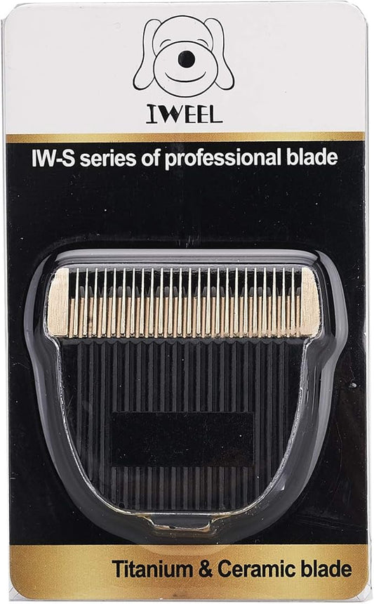Replacement Titanium Blade with Moving Ceramic Blade for IW2691A Cordless Dog Clippers, Cat Shaver and Low Noise Water Proof Electric Dog Trimmer Pet Grooming Kit