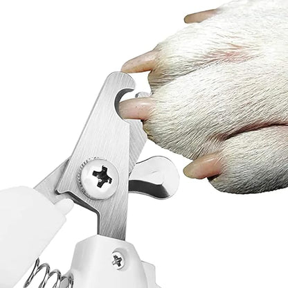 Dog Nail Clippers and Trimmers - with Safety Guard to Avoid Over Cutting, Free Nail File, Razor Sharp Blade - Professional Grooming Tool for Pets