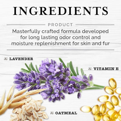 6-in-1 Moisturizing Dog Shampoo with Brush, Made with Naturally Derived Ingredients to Cleanse, Soothe, Deodorize, and Soften The Skin and Coat 480ml