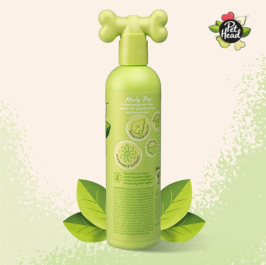 Mucky Pup Puppy Shampoo | Pear Scent | Shampoo for Puppies from 8 weeks | Professional Grooming | Vegan Dog Shampoo | Gentle Formula for Puppies | Made in USA | 16 fl. oz.