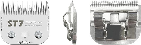 Detachable Ultra Edge Dog Clipper Blade - Constructed of Carbonized Steel, Resists Heat and Rust with Long-Lasting Sharp Edges - A5 Series (ST7: 1/8" (3.2MM))