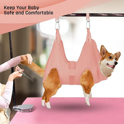 Potens' Pet Dog Grooming Hammock with Security Strap - Large Dog Grooming Hammock for Nail Trimming