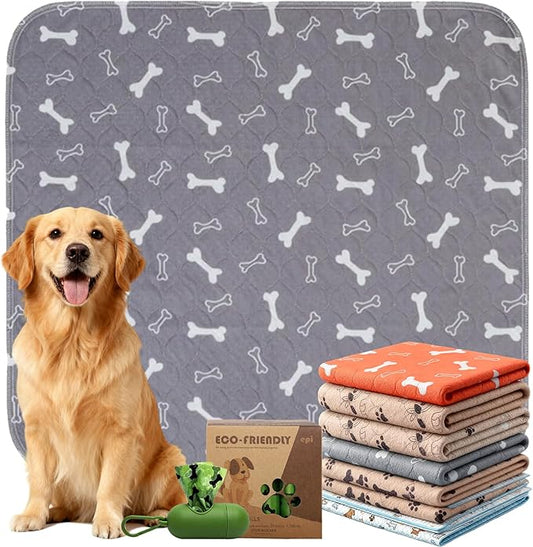 Puppypad.com Pee Pad, Washable Puppypad with Pheromones, Reusable Puppypad Brand Puppy Pad Mats- The Last Pee Pad You'll Get, Leak-Proof Pet Training Rug for Dogs Indoor Use (B, L(31×35in))