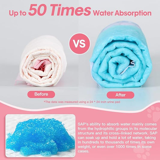 Puppy Pads Disposable Puppy Training Pads 13" x 18" -100 Count Puppy Pads | Premium Puppy Potty Training Pads，Underpads Ultra Absorbent Incontinence Pet Training Pads (S (13" X 18" - 100 Pcs ))