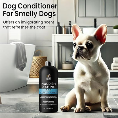Dog Conditioner for Itchy Skin & Detangling – Calming & Moisturizing Formula with Lavender, Rosemary & Vitamin E – Softens Coat & Eases Brushing – Hypoallergenic – 16 fl oz