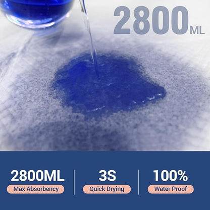 MKISS Extra Large Bed Pads 40" x 36"(30 Count), Disposable Super Absorbent Heavy Duty Incontinence Underpads, Thicken Chucks Pads for Adults, Children, Babies, Elderly and Pets