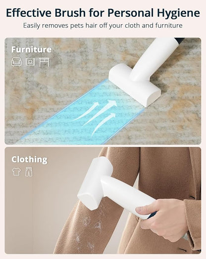 Dog Grooming Vacuum, 9 in 1 Dog Grooming Kit & Dog Hair Vacuum Suction 99% Pet Hair, 2L Dust Cup Dog Brush for Shedding Vacuum, White