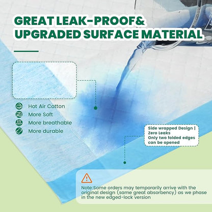 IMMCUTE Heavy Duty Puppy Pee Pads 22"x23"-100 Count | Dog Pee Training Pads Super Absorbent & Leak-Proof | Disposable Pet Piddle and Potty Pads for Puppies | Dogs | Doggie| Cats | Rabbits