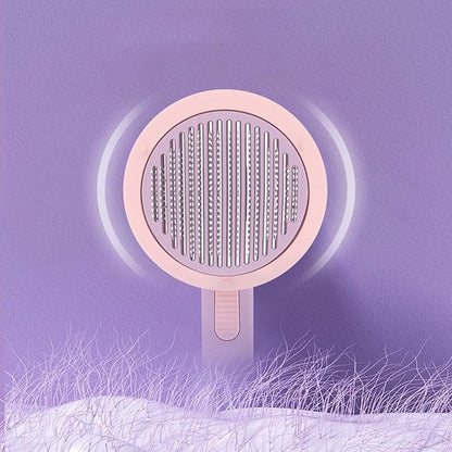 Cat Grooming Brush Pet Comb Hair Removal Dog Cat Hair Removal Comb Massage Self Cleaning Comb Cleaning
