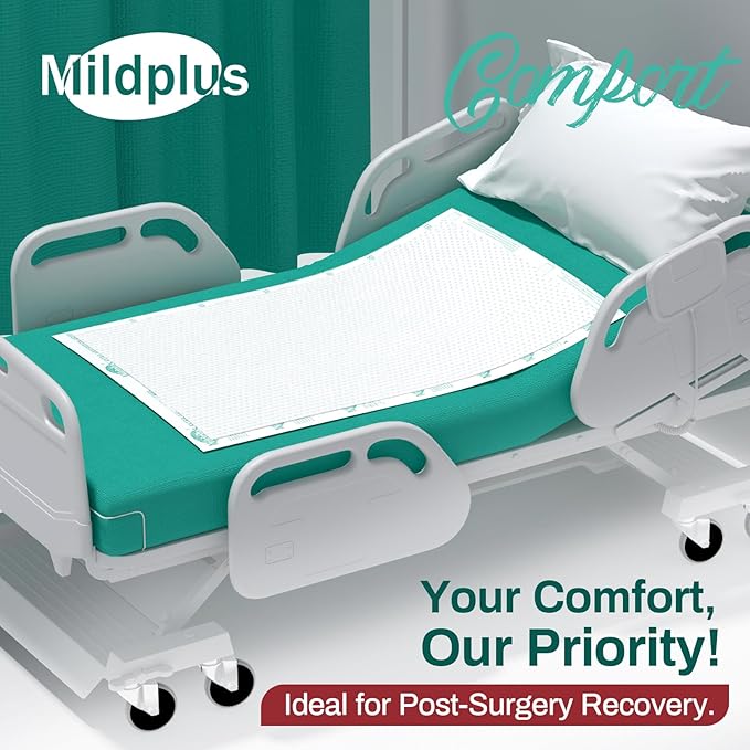 Heavy Duty Underpads 30"X36" ,100 Count, Ultra 10 Times More Absorbent Chucks Pads, Tear-Resistant Disposable Bed Pads with Strength Cloth Backing for Adults, Elderly