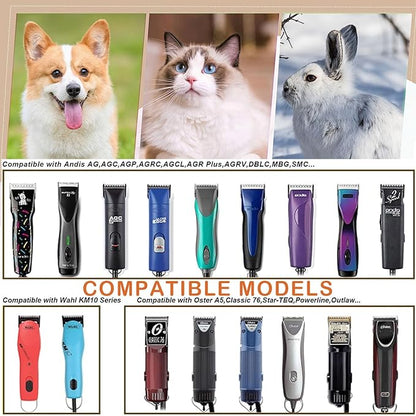 2PCS 40 Blades Dog Grooming Blades Compatible with Andis Dog Clippers Blades,Dog Clipper Blades Compatible with Oster A5,Wahl km10 Dog Clippers,Stainless-Steel Blade Sharp
