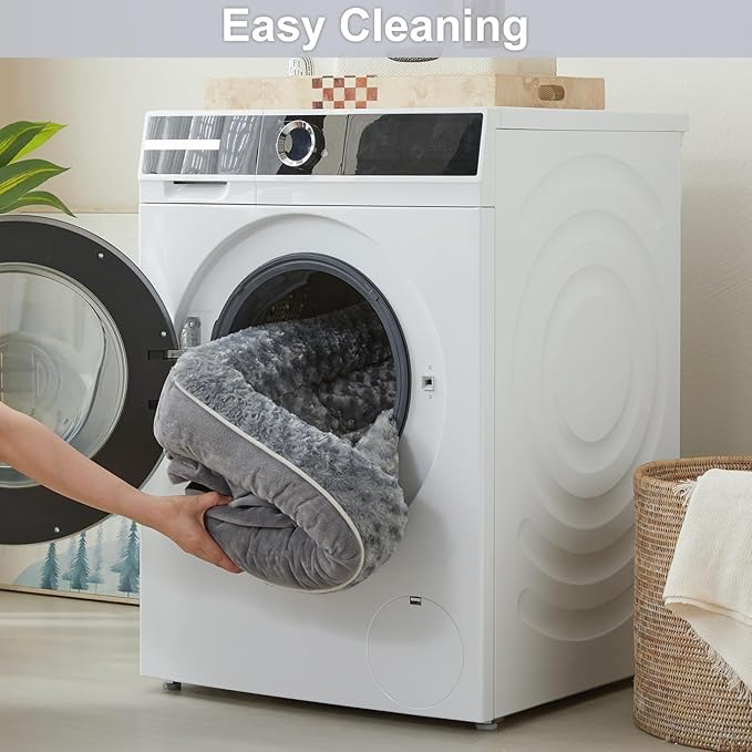 WNPETHOME Dog Beds for XXLarge Dogs, Washable Dog Bed, Bolster Dog Sofa Bed with Waterproof Lining & Non-Skid Bottom, Orthopedic Egg Foam Dog Couch for Pet Sleeping, Pet Bed for XXLarge Dogs