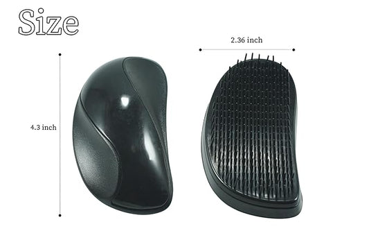 Grooming Brush for Small Dogs - Ideal for Shih Tzus, Yorkies, and Maltipoos - Gentle Puppy Hair Brushes for Effective Grooming - (Black)