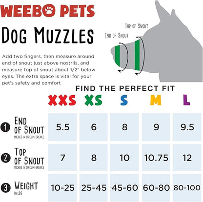 Dog Muzzle for Large Dogs 50lbs (L) Soft Mesh Nylon Quick Fit Dog Muzzle - Large Breed Dog Grooming Supplies - Large Dog Muzzle for Biting