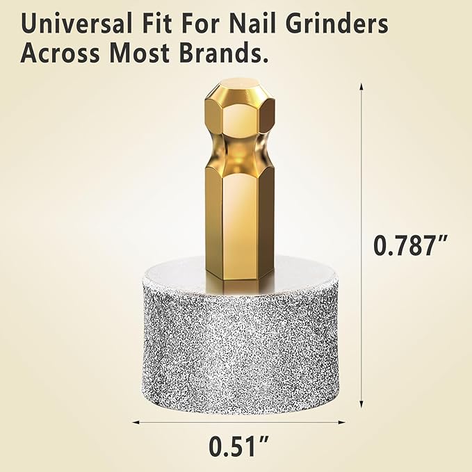 Dog Nail Grinder Replacement Head Drills Pet Nail Grinder Replacement Professional Spare Grinding Head for Dog Claw (10Pieces)