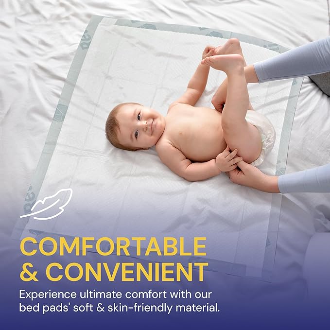 Reli. Disposable Bed Pads (35 Pack) | 30" x 36" | XL Bed Pads Disposable Adult Incontinence Sheets w/ Non-Slip Adhesives | Absorbent Peepads for Adults, Seniors, Puppy