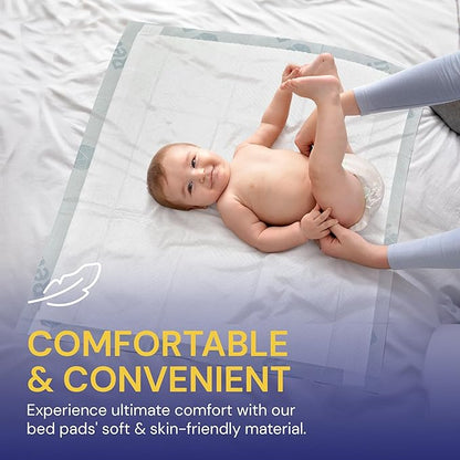 Reli. Disposable Bed Pads (35 Pack) | 30" x 36" | XL Bed Pads Disposable Adult Incontinence Sheets w/ Non-Slip Adhesives | Absorbent Peepads for Adults, Seniors, Puppy