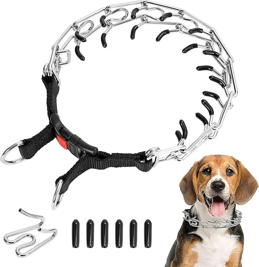 Dog No Pull Collar, Martingale Collar for Large Medium Small Dogs (XL (Neck:20''-23'' Weight Around:90 lbs))