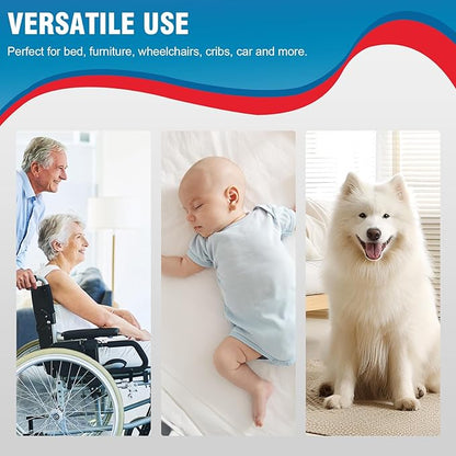 Tear-Resistant Incontinence Bed Pads 40'' x 36'' 130 Gram Heavy Duty (25 Count) Disposable Underpads Chucks Pads for Adults, Kids & Elderly | Protection Pads for Bed, Sofa, and Chair