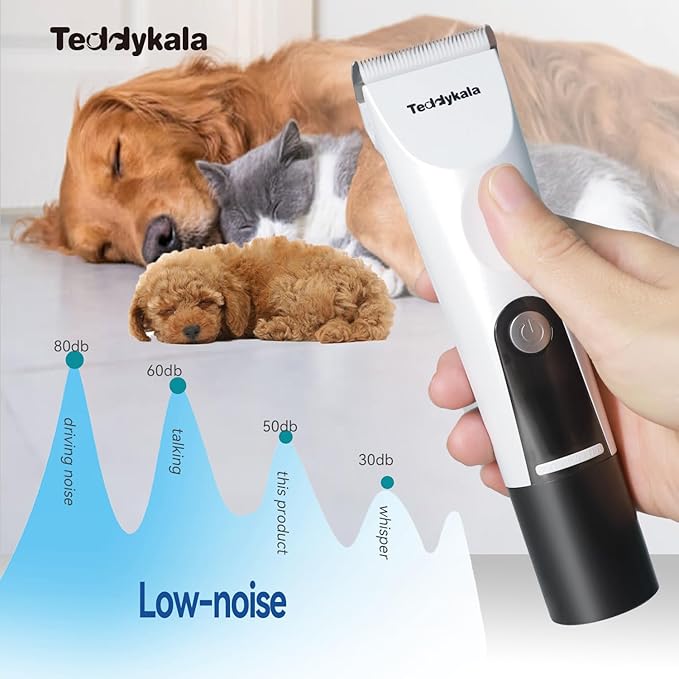 Dog Clippers 33 Tooth Blade, Adopting Sheep Shears Standards Dog Hair Trimmer, 2200mAh Rechargeable Cat Hair Clipper,Professional Pet Hair Clipper for Dogs Cats Animals (Green)