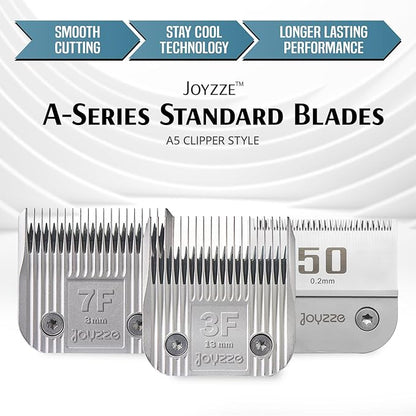 Professional Grade Dog Clipper Grooming Blade, Detachable, Replacement Blades - Stainless Steel, Coated Ceramic, A Series #40
