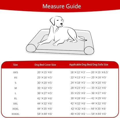 Dog Bed Covers Replacement Washable Pet Hair Easy to Remove, Waterproof Dog Bed Covers Noiseless Quilted, Pet Bed Cover Lovely Black Star Print, Puppy Bed Cover 16x25 Inches, for Dog/Cat, Cover Only