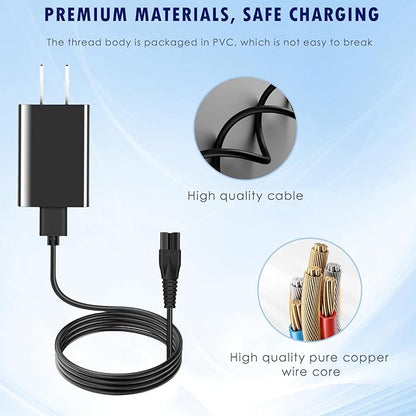 Charger for Oneisall Low Noise Cordless Dog Clippers,Charger Cord and Power Adapter Replacement Compatible with Oneisall Dog Grooming Shaver