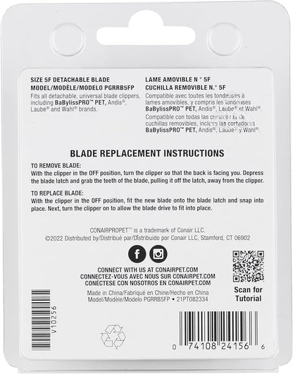 CONAIRPRO dog & cat Size 5F Replacement Blade, 6.3mm (PGRRB5FP)