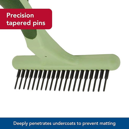 Coastal Pet Safari Single Row Undercoat Rake - Gentle Dematting and Deshedding Tool for Dogs, Pet Grooming Comb