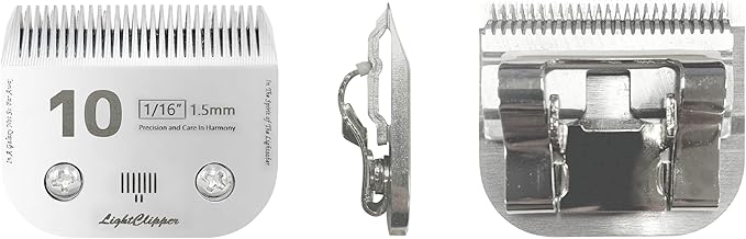 Detachable Ultra Edge Dog Clipper Blade - Constructed of Carbonized Steel, Resists Heat and Rust with Long-Lasting Sharp Edges - A5 Series (FC-10: 1/16" (1.5MM))