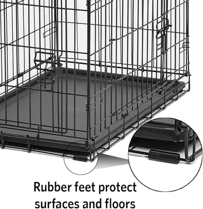 MidWest Homes for Pets Replacement Rubber Crate Feet, Large, Black, Pack of 4, FEET-4L