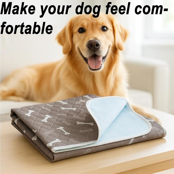 Puppypad.com Pee Pad, Washable Puppypad with Pheromones, Reusable Puppypad Brand Puppy Pad Mats- The Last Pee Pad You'll Get, Leak-Proof Pet Training Rug for Dogs Indoor Use (B, L(31×35in))