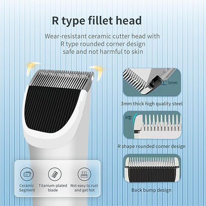 Dog Clippers 33 Tooth Blade, Adopting Sheep Shears Standards Dog Hair Trimmer, 2200mAh Rechargeable Cat Hair Clipper,Professional Pet Hair Clipper for Dogs Cats Animals (Green)