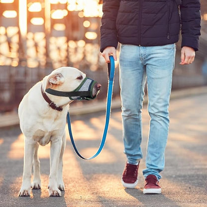 Coppthinktu Dog Muzzle, Soft Mesh Muzzle for Small Medium Large Dog Mouth Guard, Breathable Dog Muzzles to Prevent Biting Barking, Adjustable Dog Mouth Cover Muzzle for Dog Allow Panting Drinking