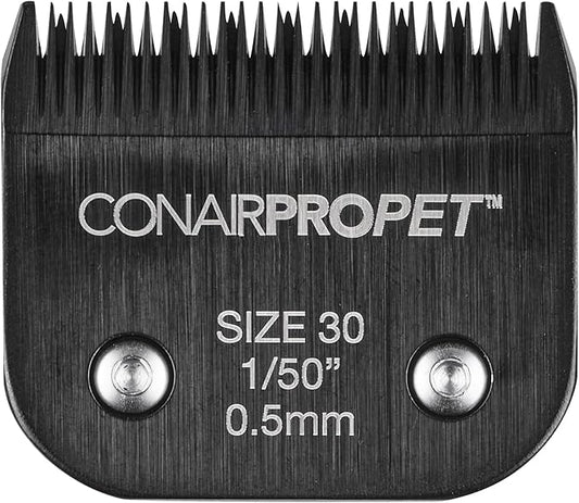 CONAIRPRO dog & cat Steel Replacement Blade (0.5mm, Size 30, 1/50" Blade Finish) - for CONAIRPRO Dog Clippers, Durable Carbon Steel Cutter, Fits all Detachable Clippers