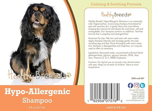 Healthy Breeds Cavalier King Charles Spaniel Hypo-Allergenic Shampoo 8 oz