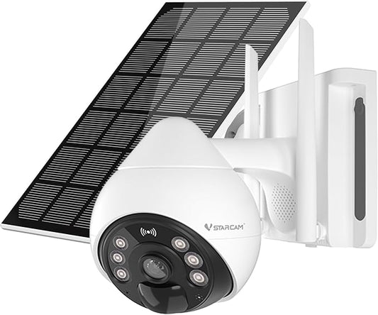 VSTARCAM 4G LTE Cellular Security Camera Wireless Outdoor, 3MP Solar Powered Security Cameras for Home with Color Night Vision, Human Detection, 360° View, 2-Way Audio, IP66, Cloud Storage (BG69-TZ)