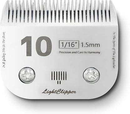 Detachable Ultra Edge Dog Clipper Blade - Constructed of Carbonized Steel, Resists Heat and Rust with Long-Lasting Sharp Edges - A5 Series (FC-10: 1/16" (1.5MM))